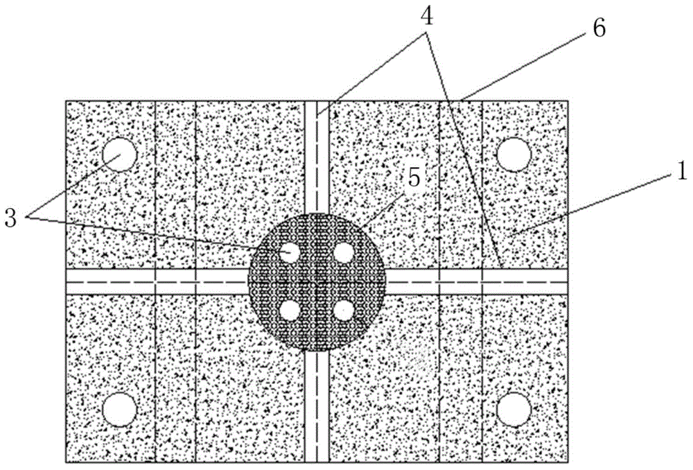 Superposed concrete balancing weight structure for seismic test and construction method of superposed concrete balancing weight structure