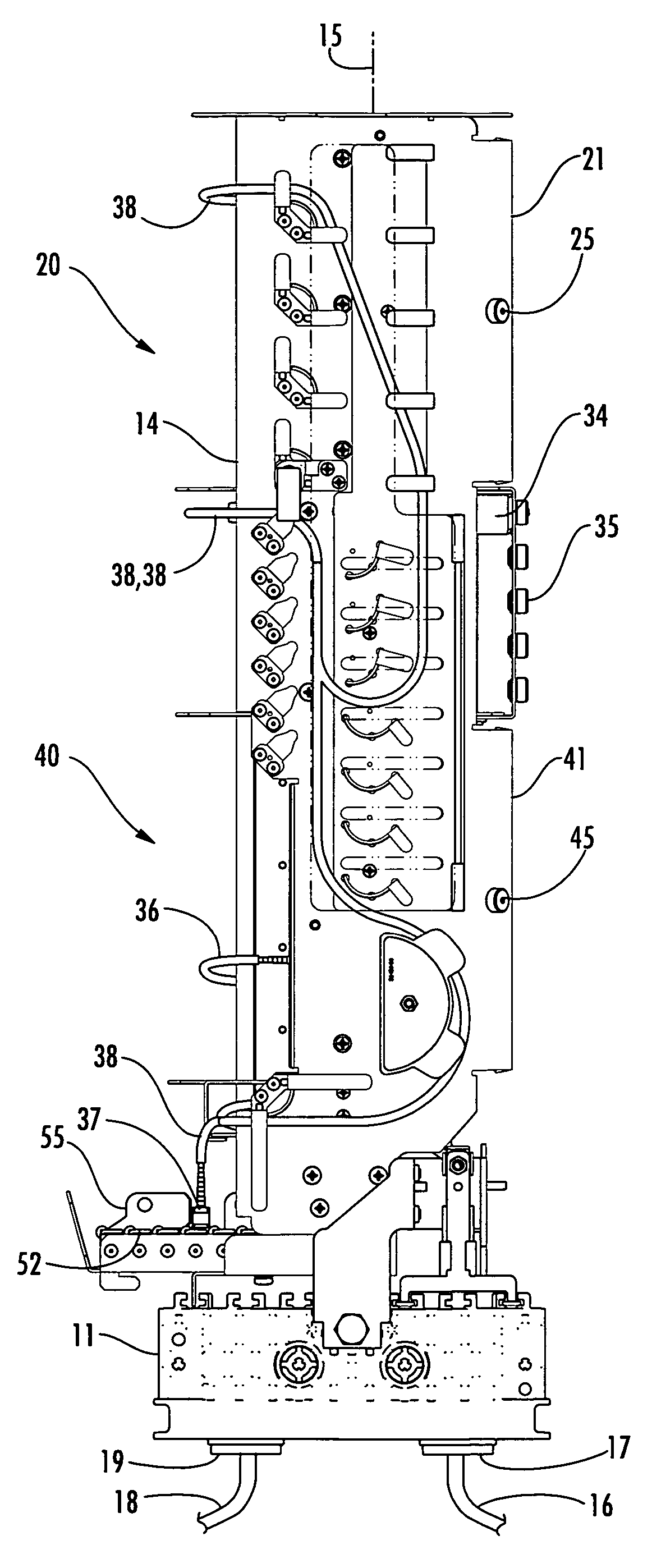 High density optical fiber distribution enclosure