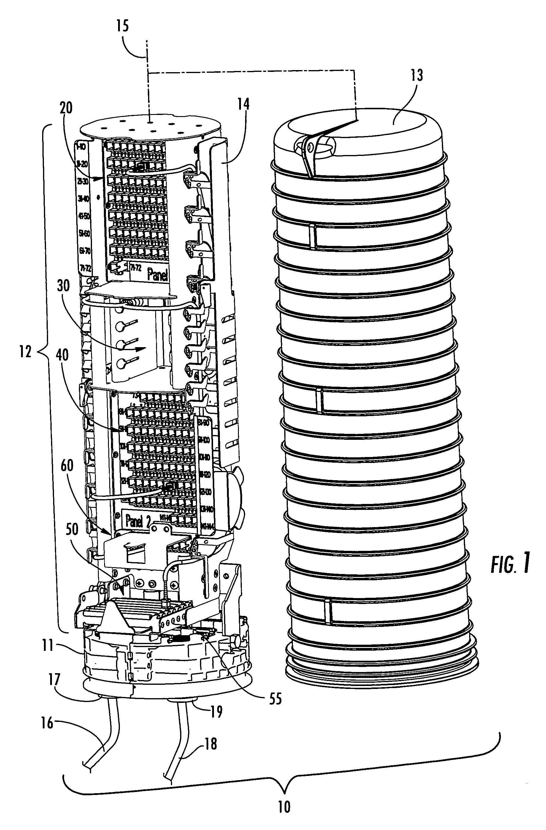 High density optical fiber distribution enclosure