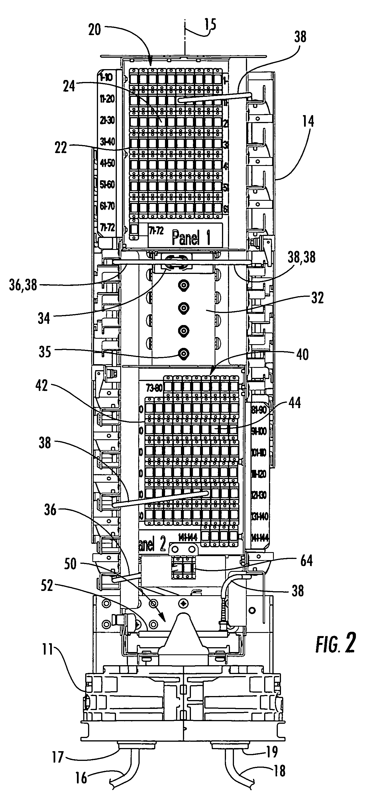 High density optical fiber distribution enclosure