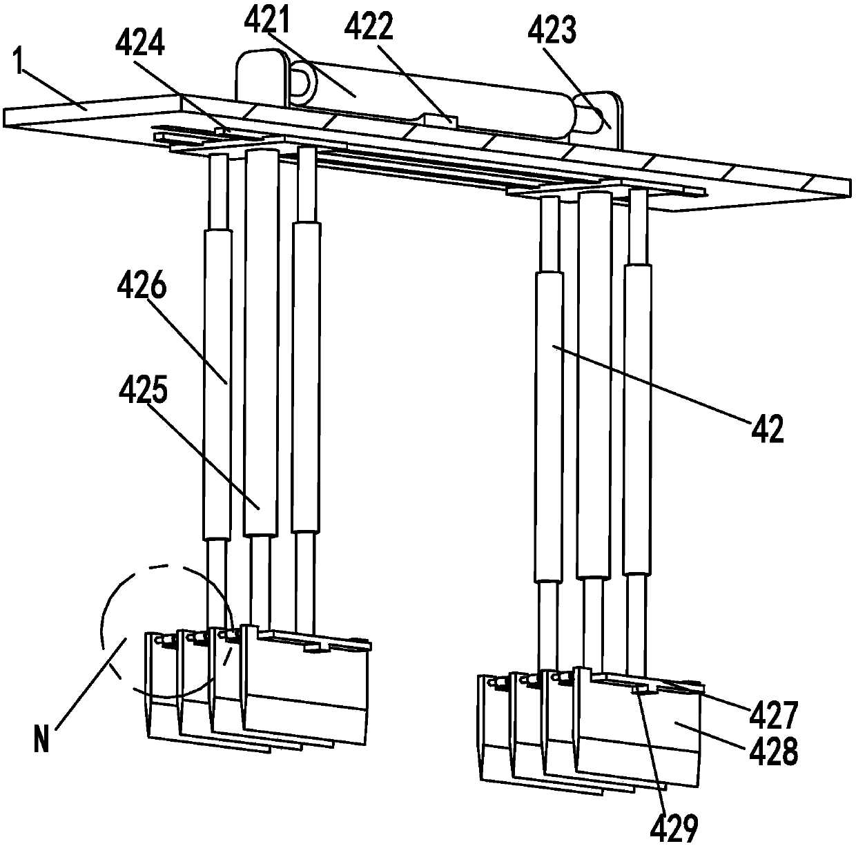 Device for automatically cleaning road surface of municipal recycled asphalt concrete bumpy road