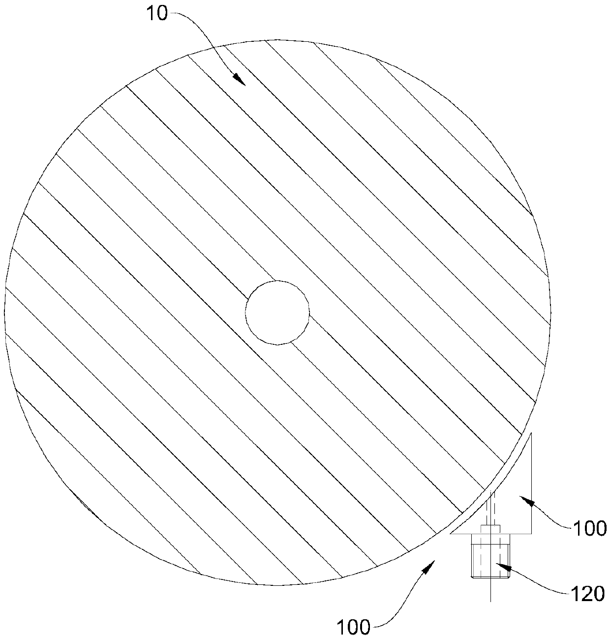 Cooling water nozzle and glass washer