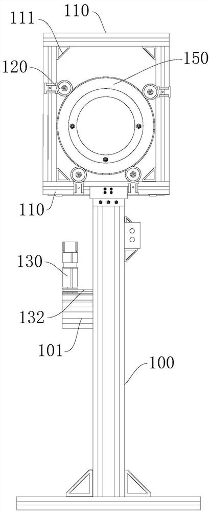 Glass substrate contrast detection device