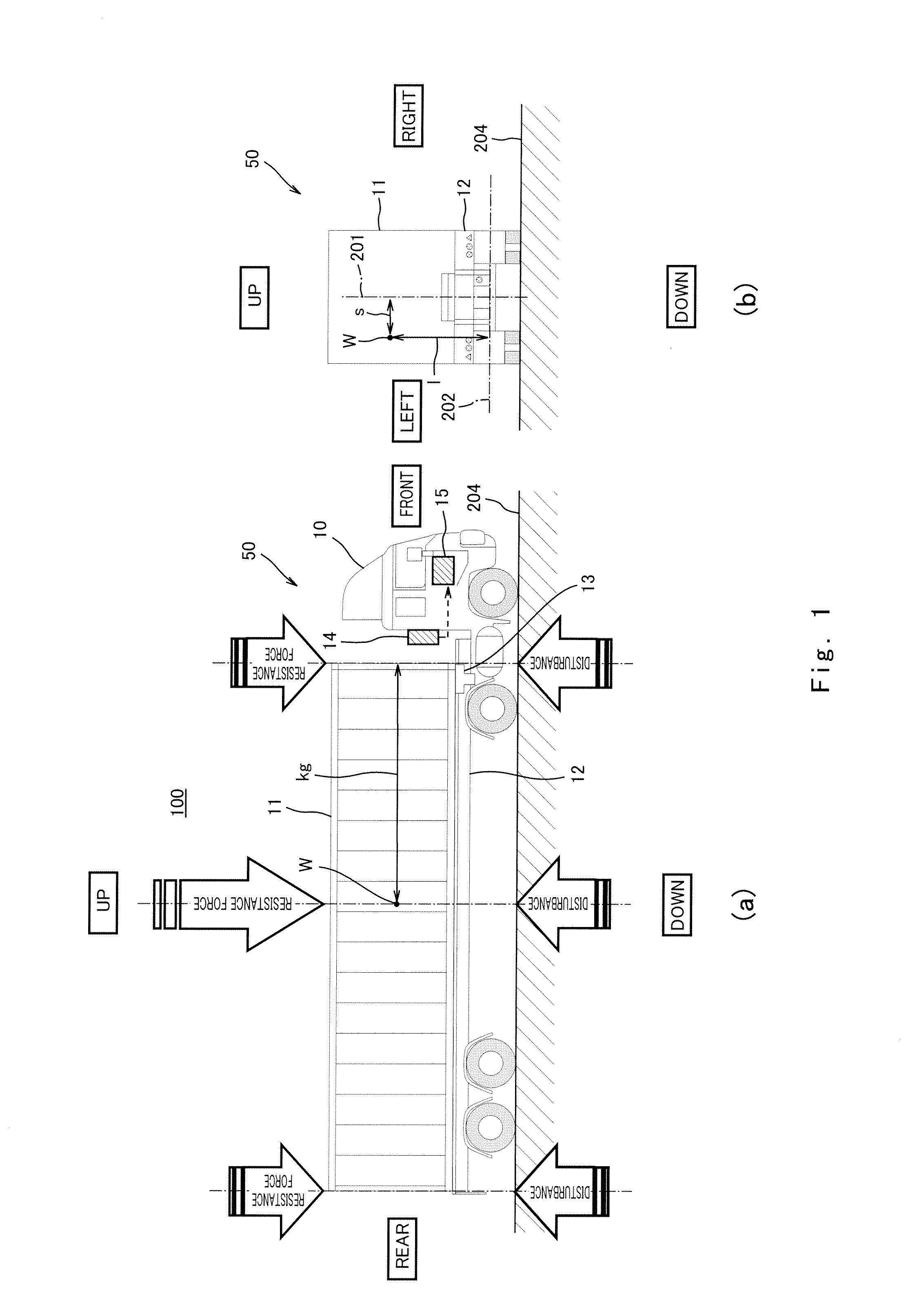 Center-of-Gravity Detection System, Lateral Rollover Limit Velocity Estimation System, and Cargo Weight Estimation System