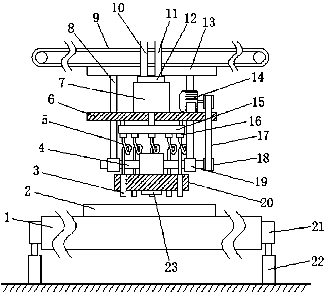 Automatic glue spraying system