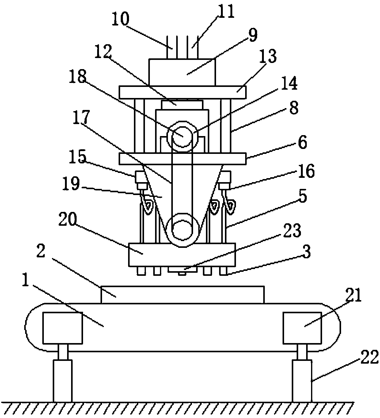 Automatic glue spraying system