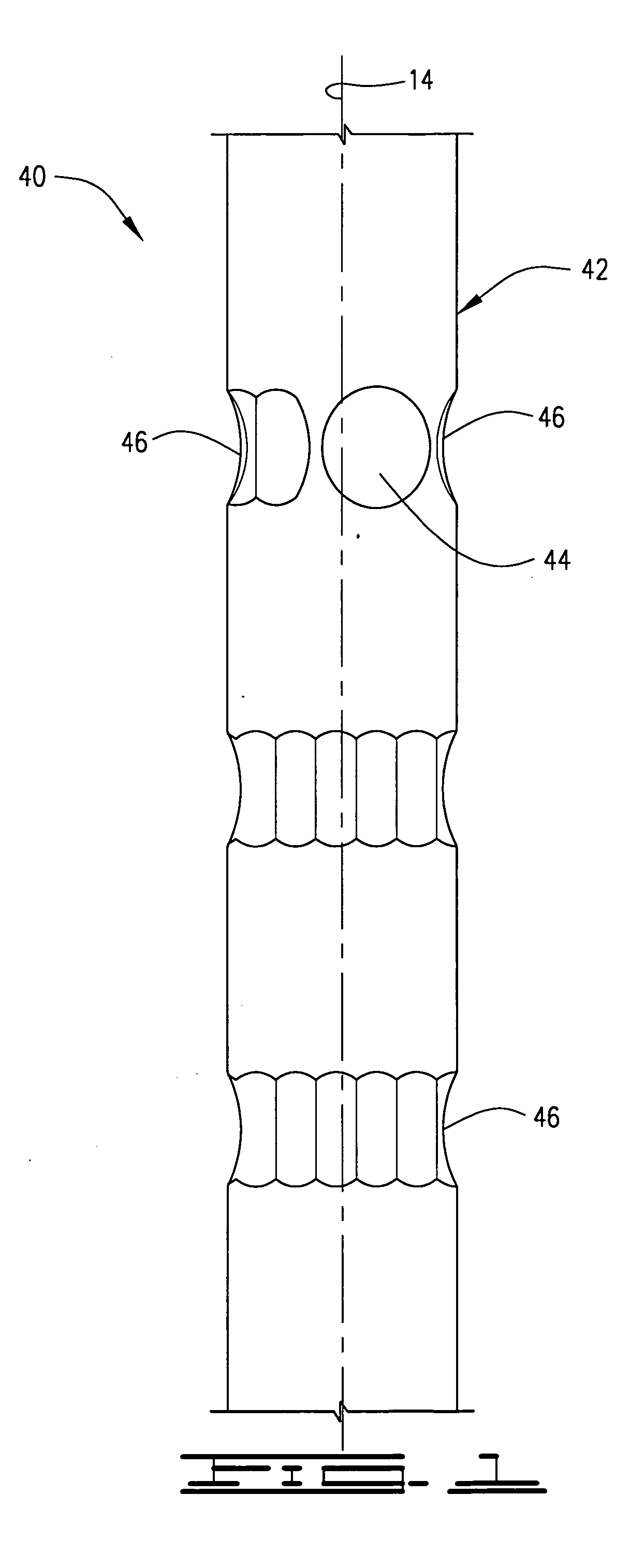 Faceted expansion relief perforating device