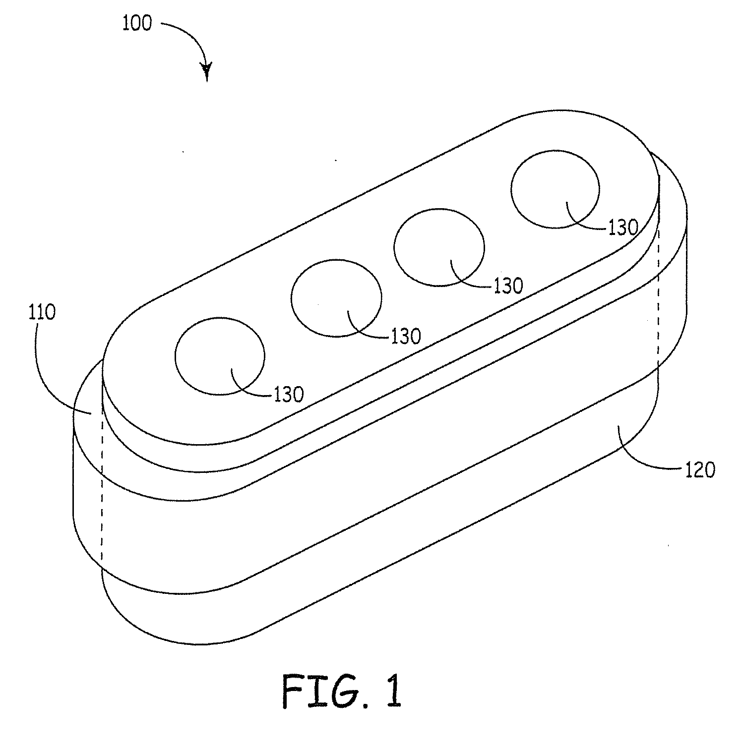 Injection molded ferrule for cofired feedthroughs