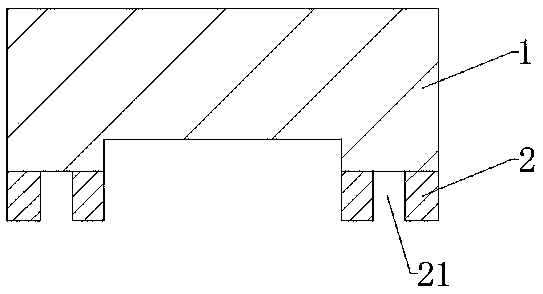 LED chip structure with electrode having opening