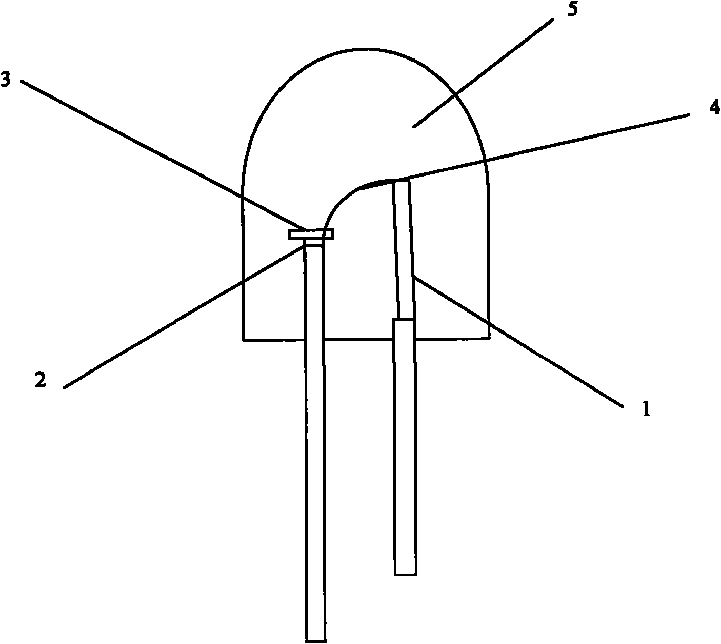 Method for manufacturing white light LED by single crystals