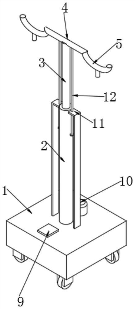 Movable support frame for medical nursing