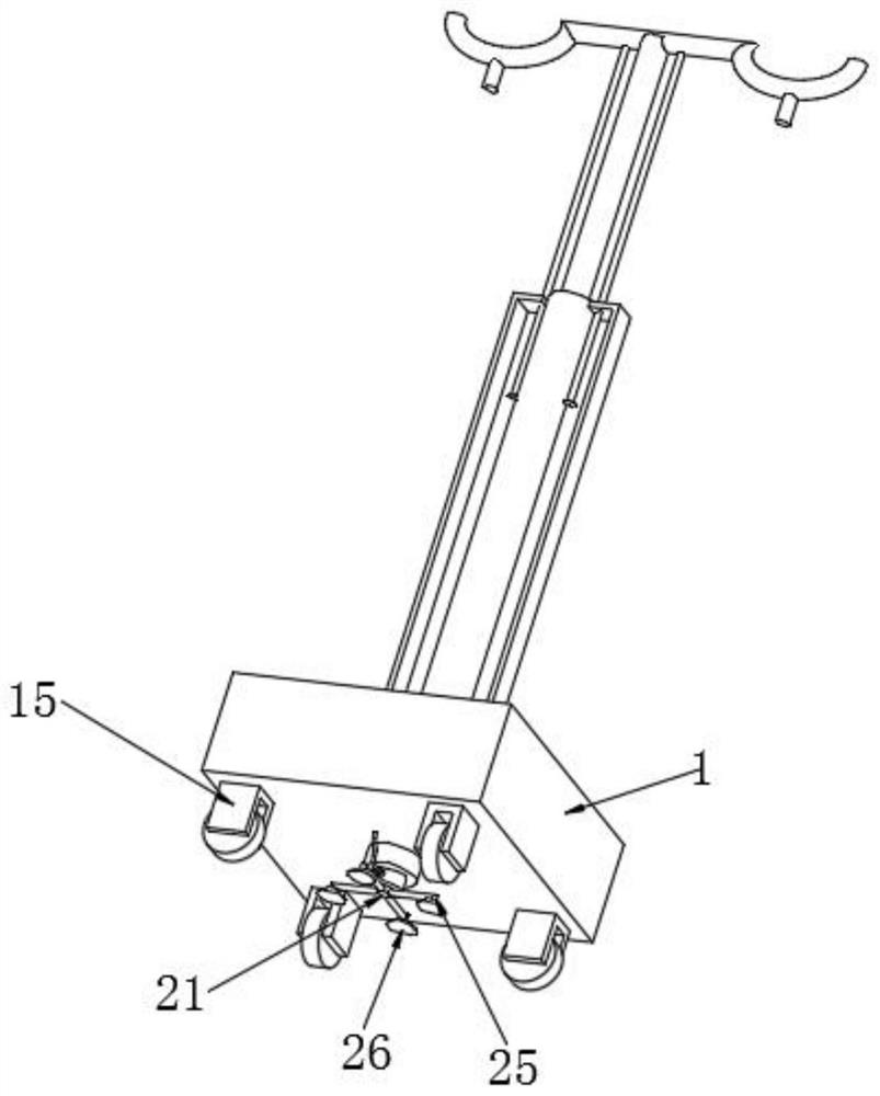 Movable support frame for medical nursing