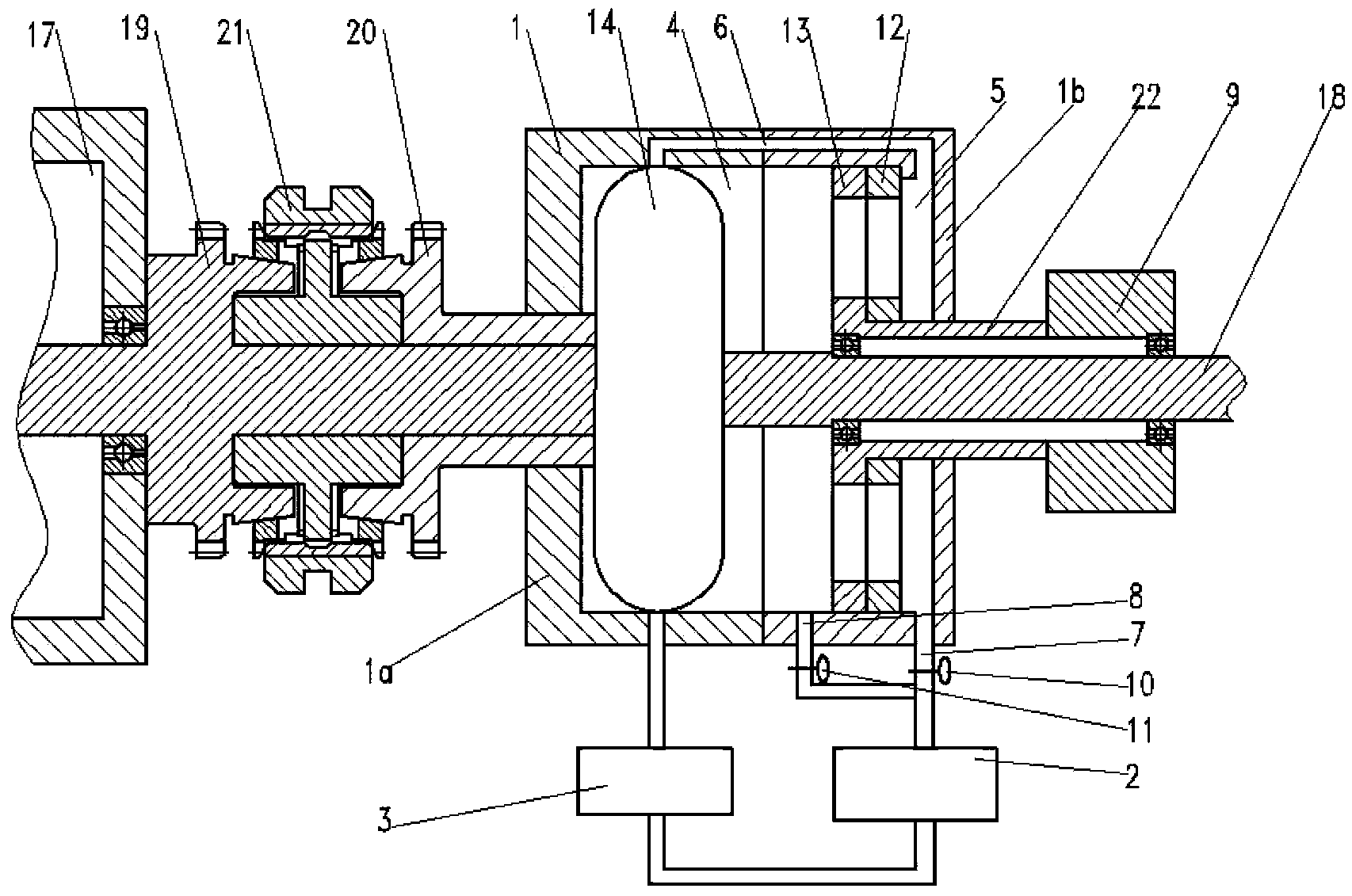 Double-acting hydraulic retarder