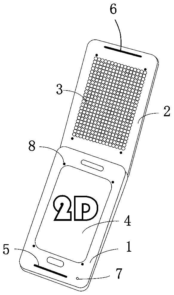 Portable device and method capable of switching two-dimensional display and three-dimensional display