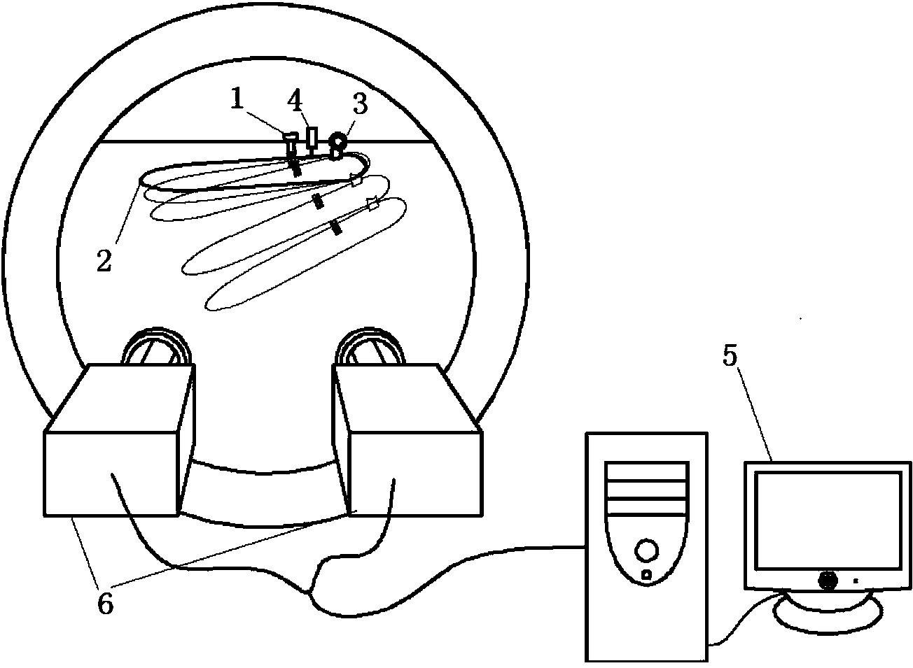 Wind tunnel separation simulation experiment system and method