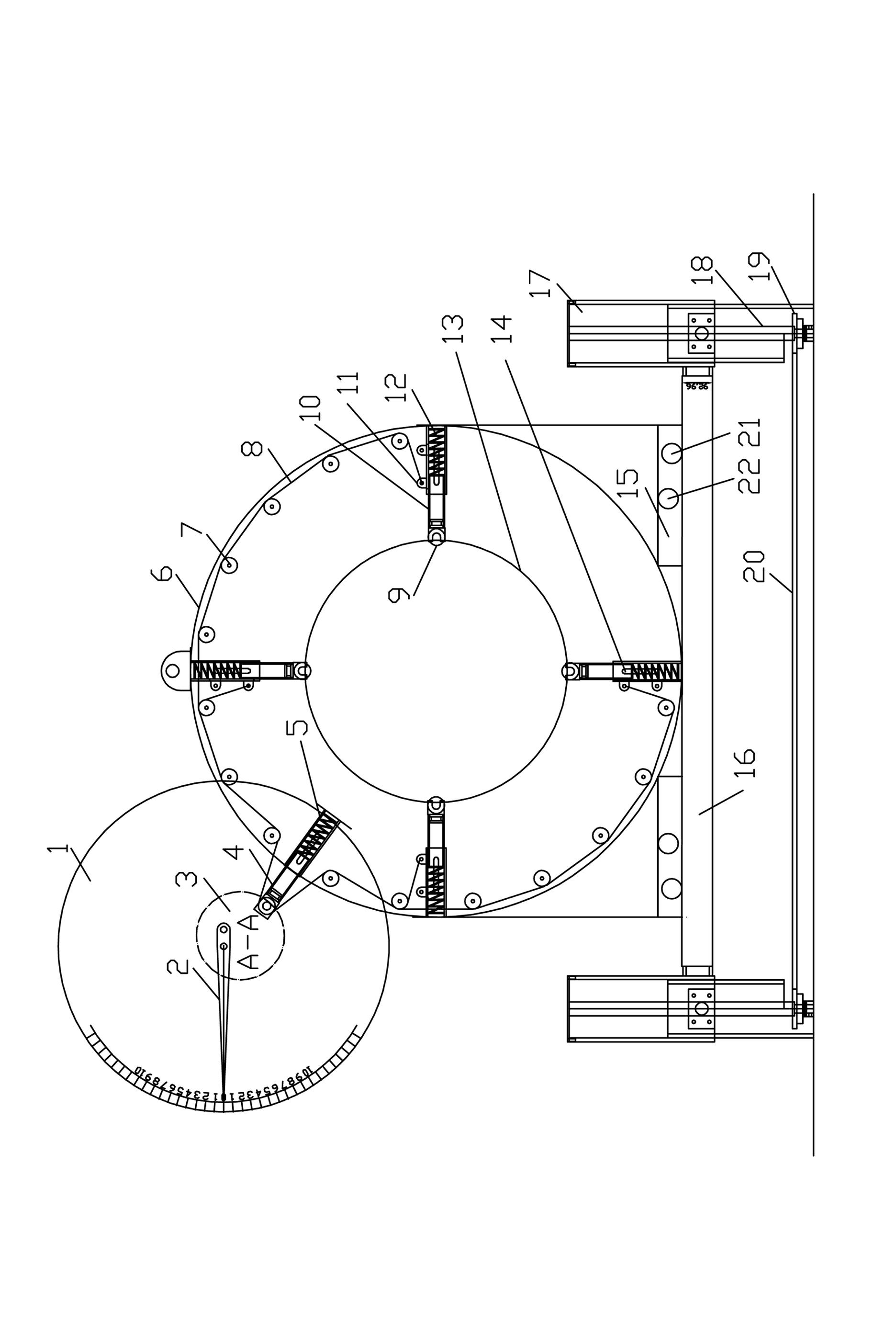 Real-time measurement device for measuring outer diameter of steel pipe