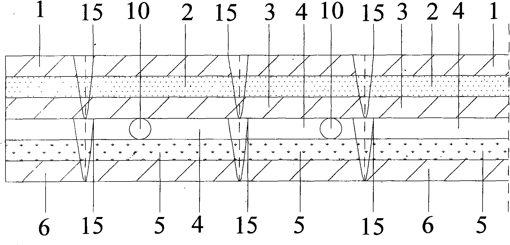 Greening soilless lawn for roof surface, production method and using method thereof