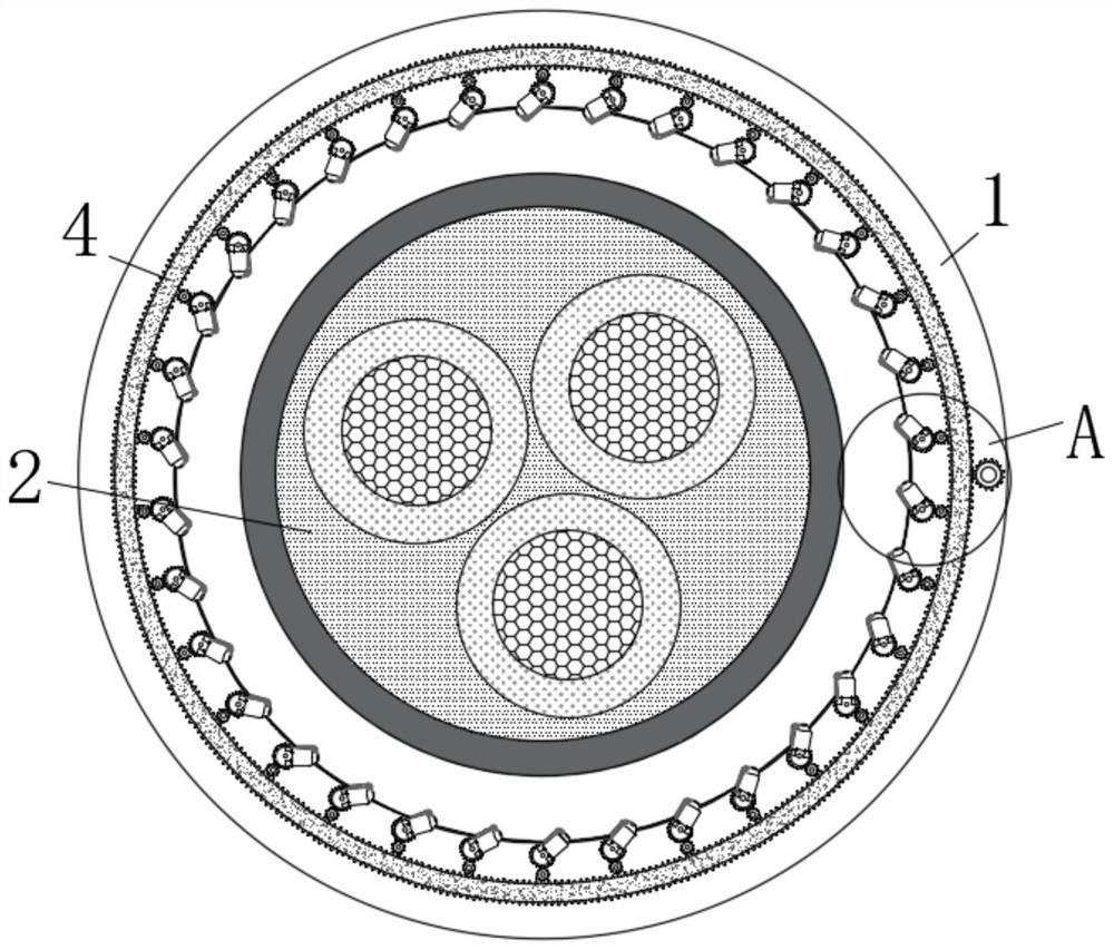 Instant self-checking device for protective sleeve before cable use