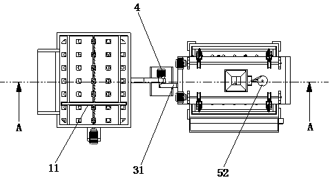 Sewage purification device for coal mine processing