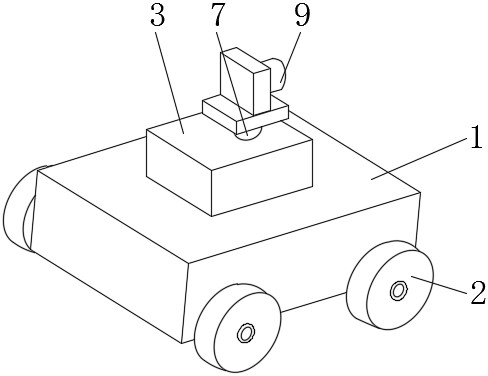 Disaster relief road exploration vehicle with Bluetooth control function