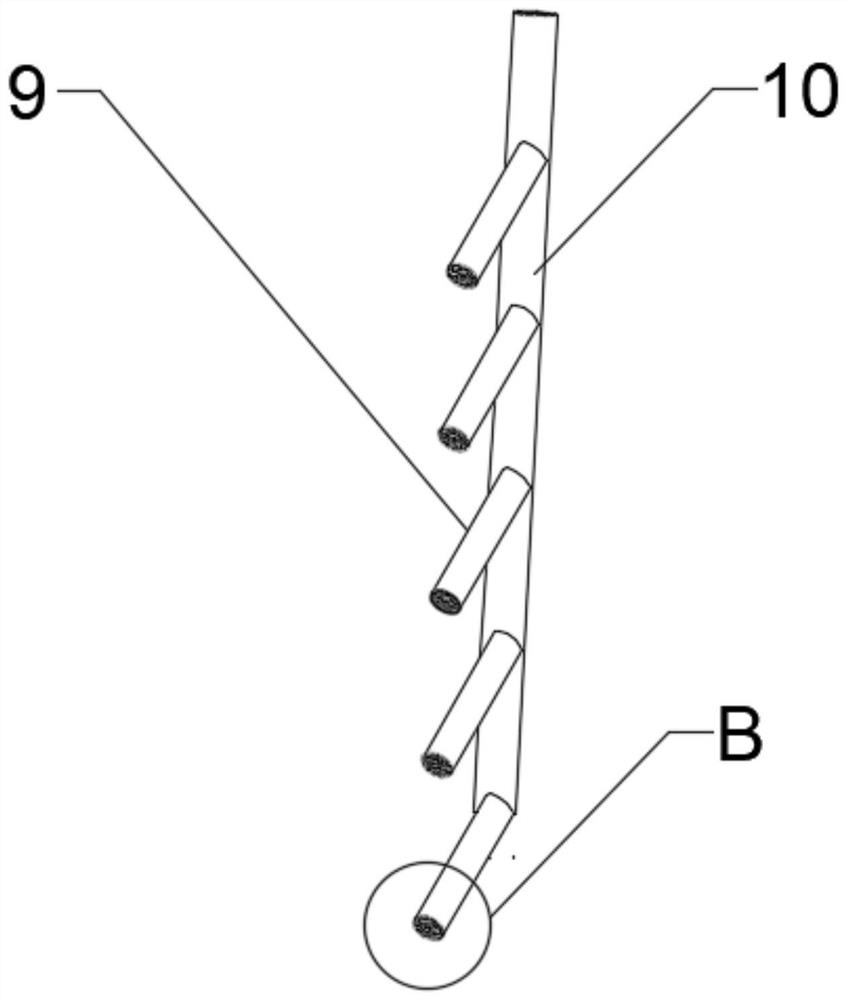 Concrete stirring device for construction