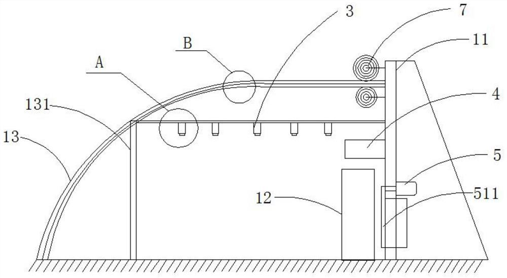 Intelligent vegetable planting greenhouse