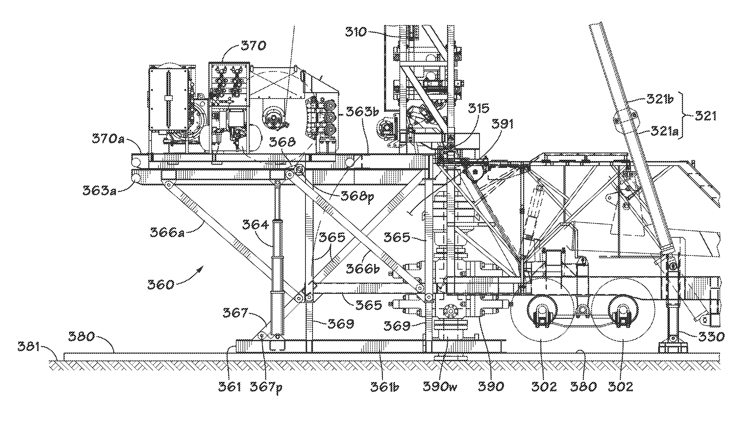 Collapsible substructure for a mobile drilling rig