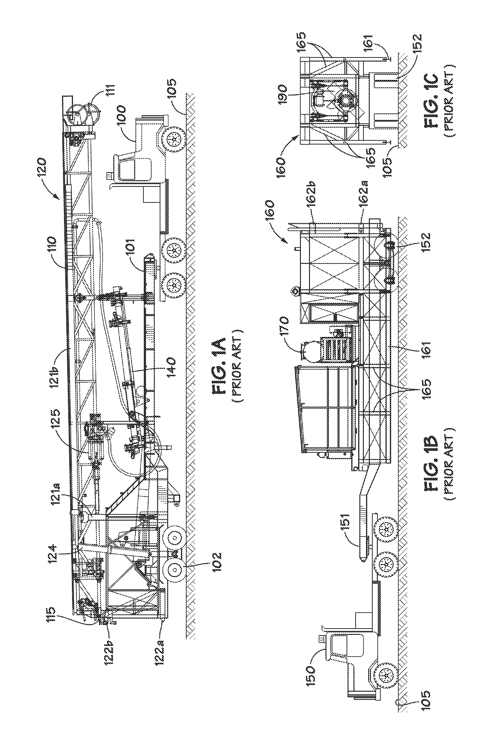 Collapsible substructure for a mobile drilling rig