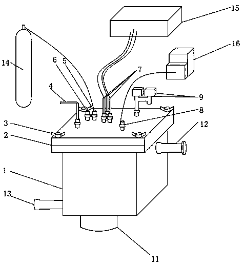 Corrosion scaling experiment detection system and method in geothermal water heat exchange process