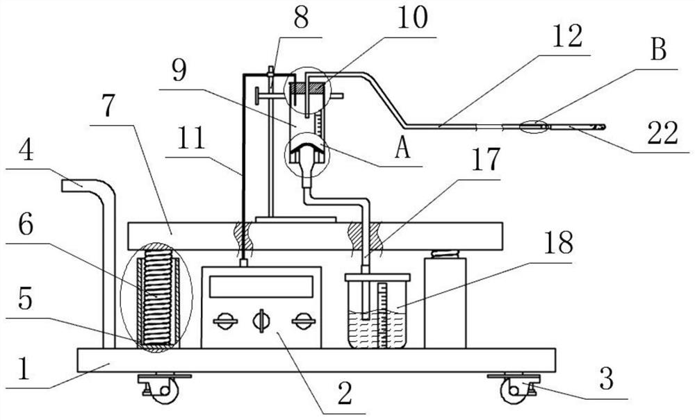 Drainage device for nursing in ICU