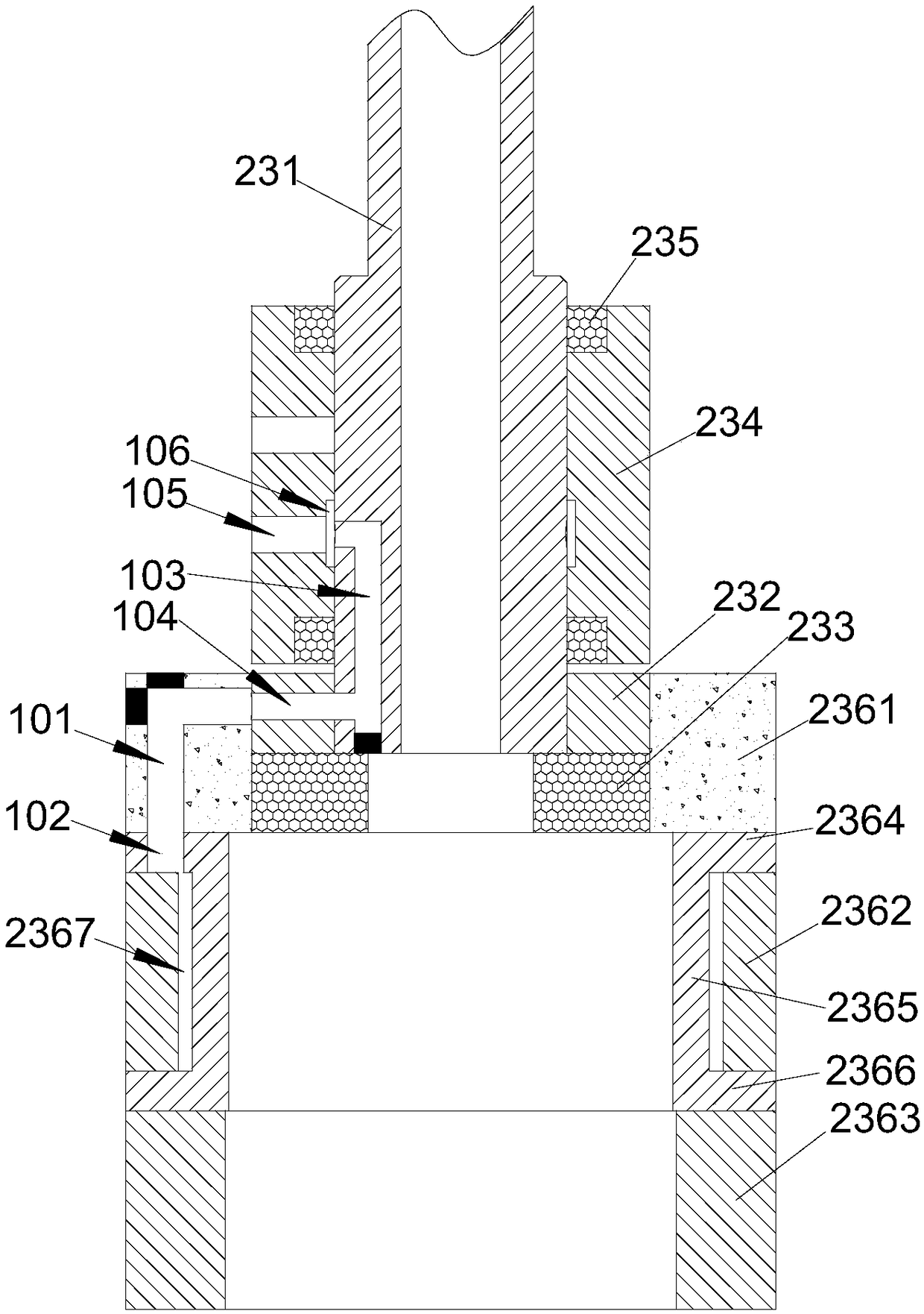 Glass tube fixture, glass tube clamping ventilation head and vertical glass tube bulb-blowing machine