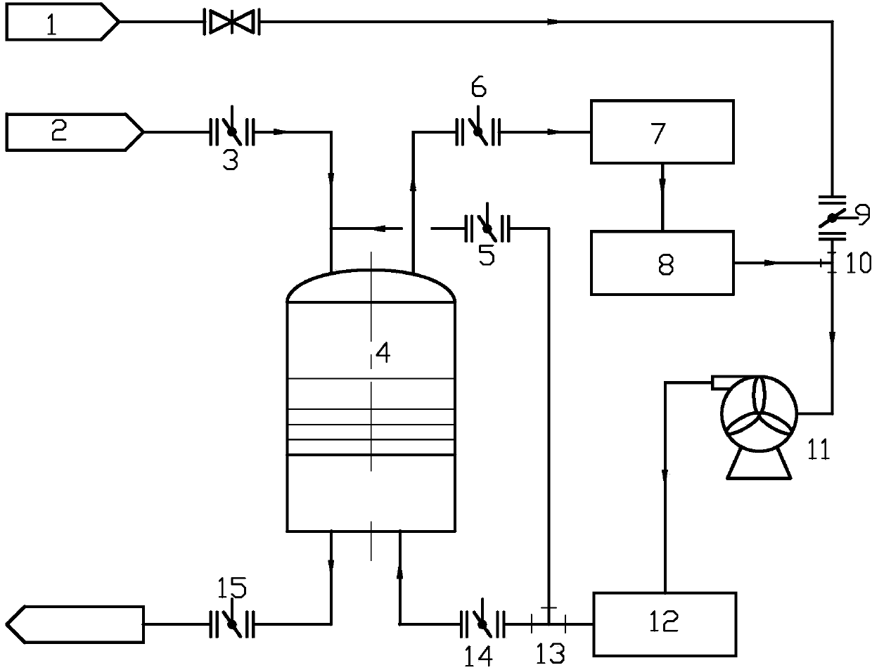 Raw coke oven gas dedusting device and raw coke oven gas dedusting method