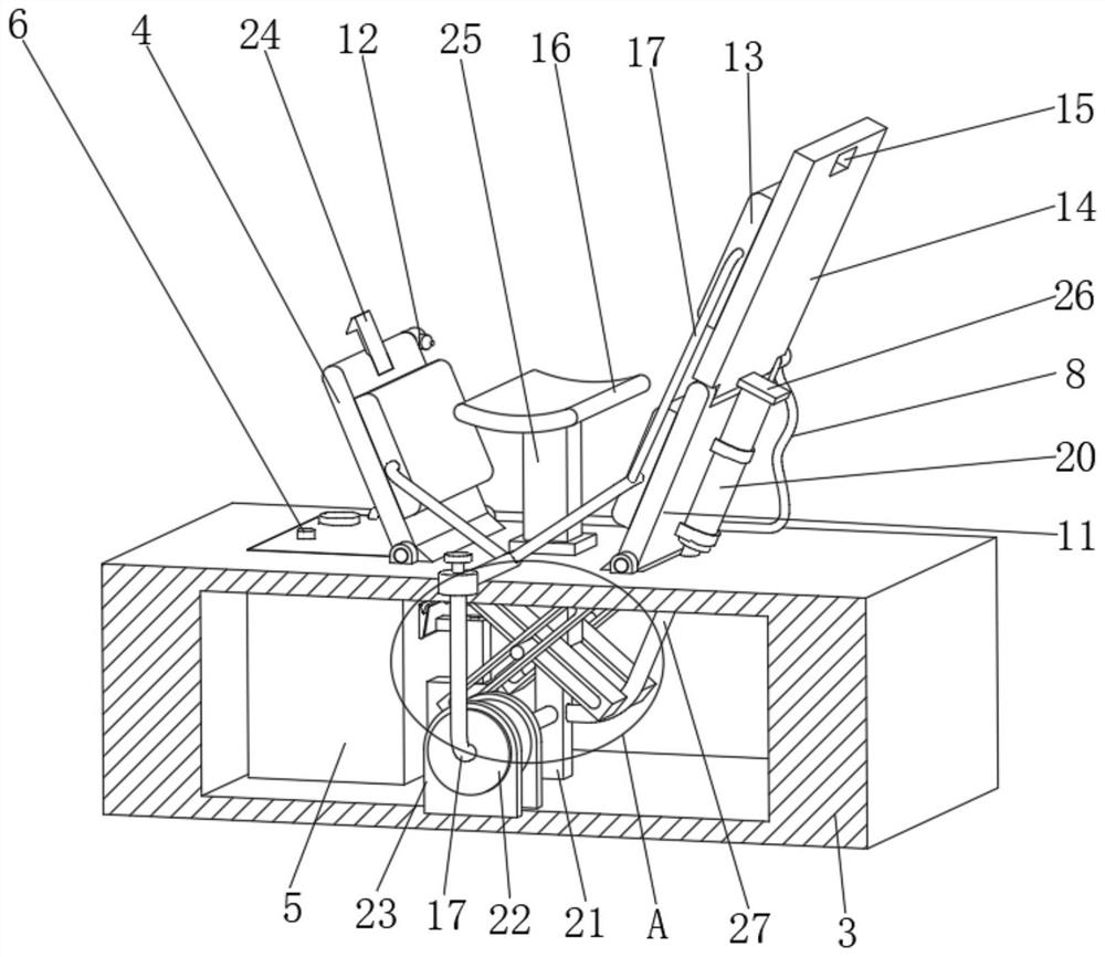 Arm operation fixing device for bone surgery department