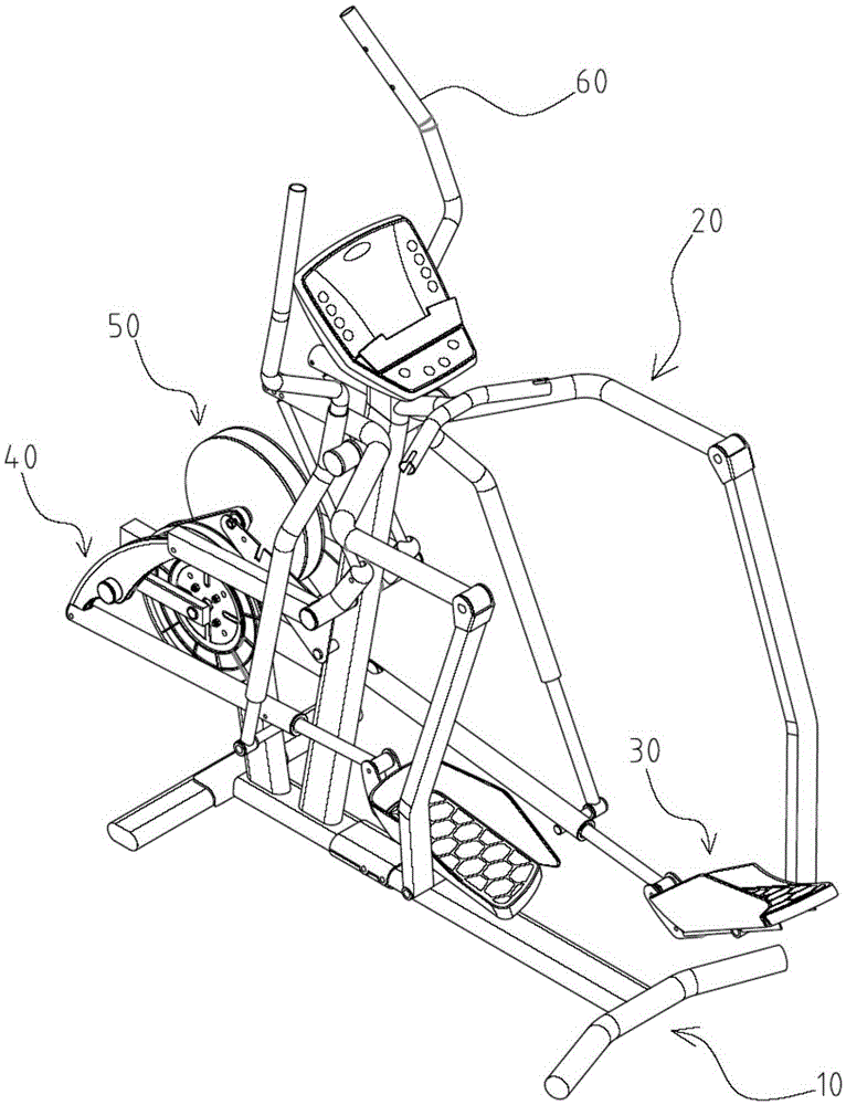 Elliptical machine capable of changing motion journey in real time