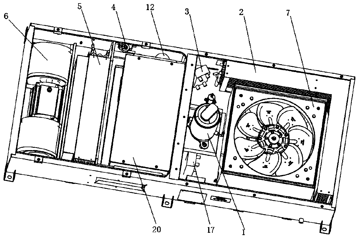 Cab CO2 refrigerant variable-frequency air conditioner