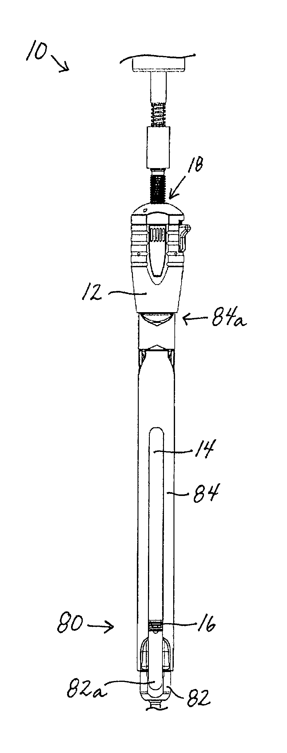 In-line rod reduction device and methods