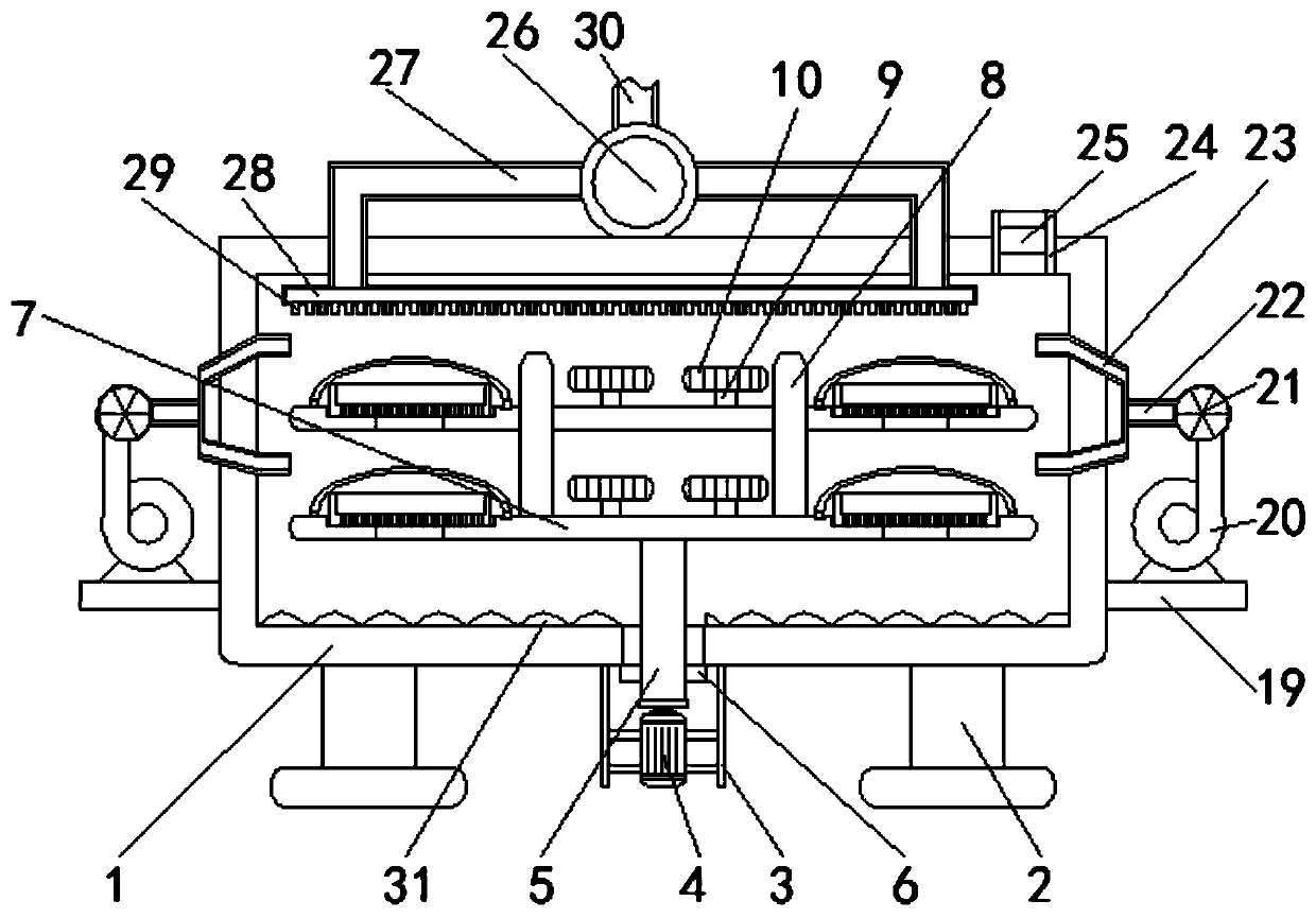 A heat sink for electronic components