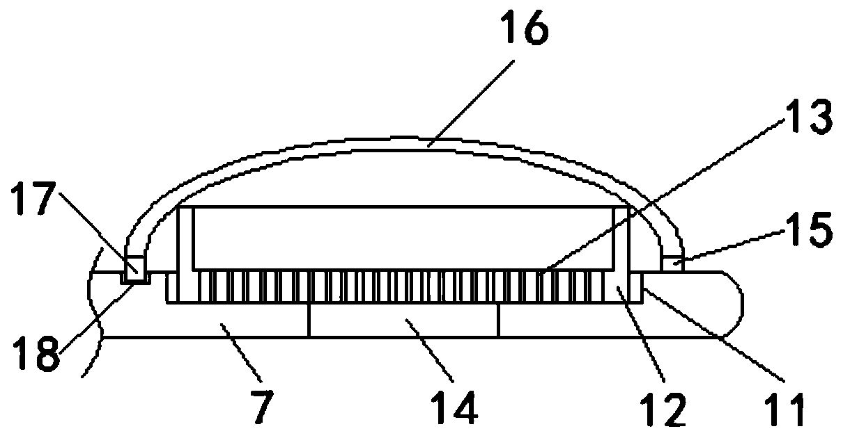 A heat sink for electronic components