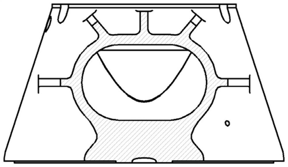 Integrated force-bearing and flow-equalizing top cover device