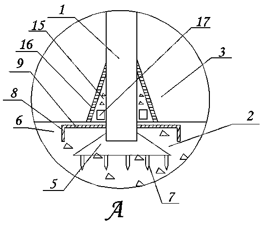 Anti-bird wire pole for power transmission