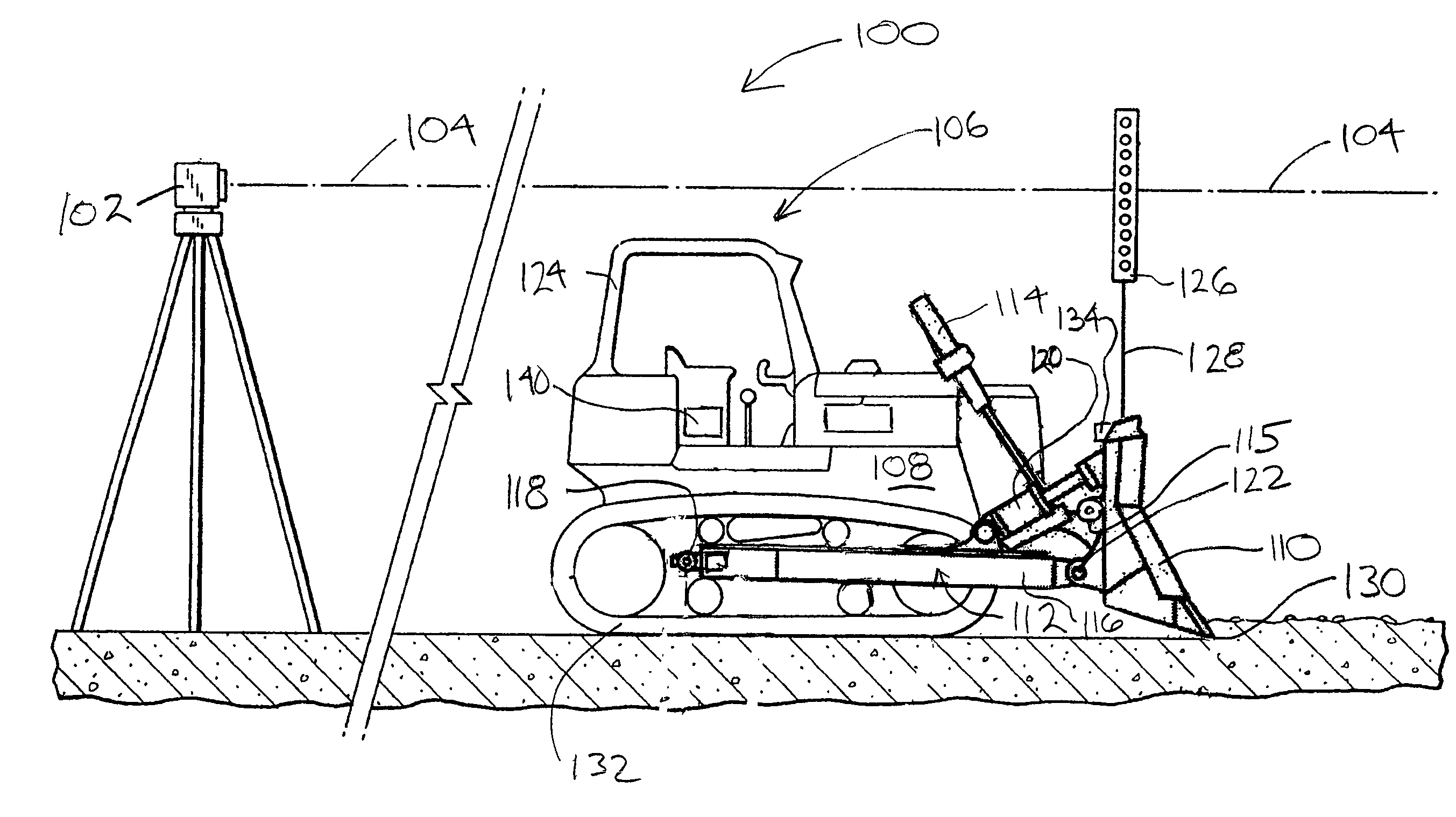 Control for an earth moving system while performing turns