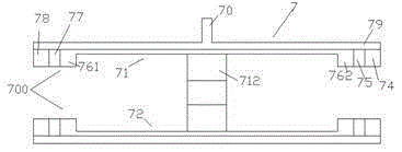 Machining device allowing machining head to be moved and prolonging service life