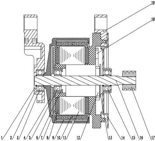 An external motor rotor bldc motor for a drum washing machine