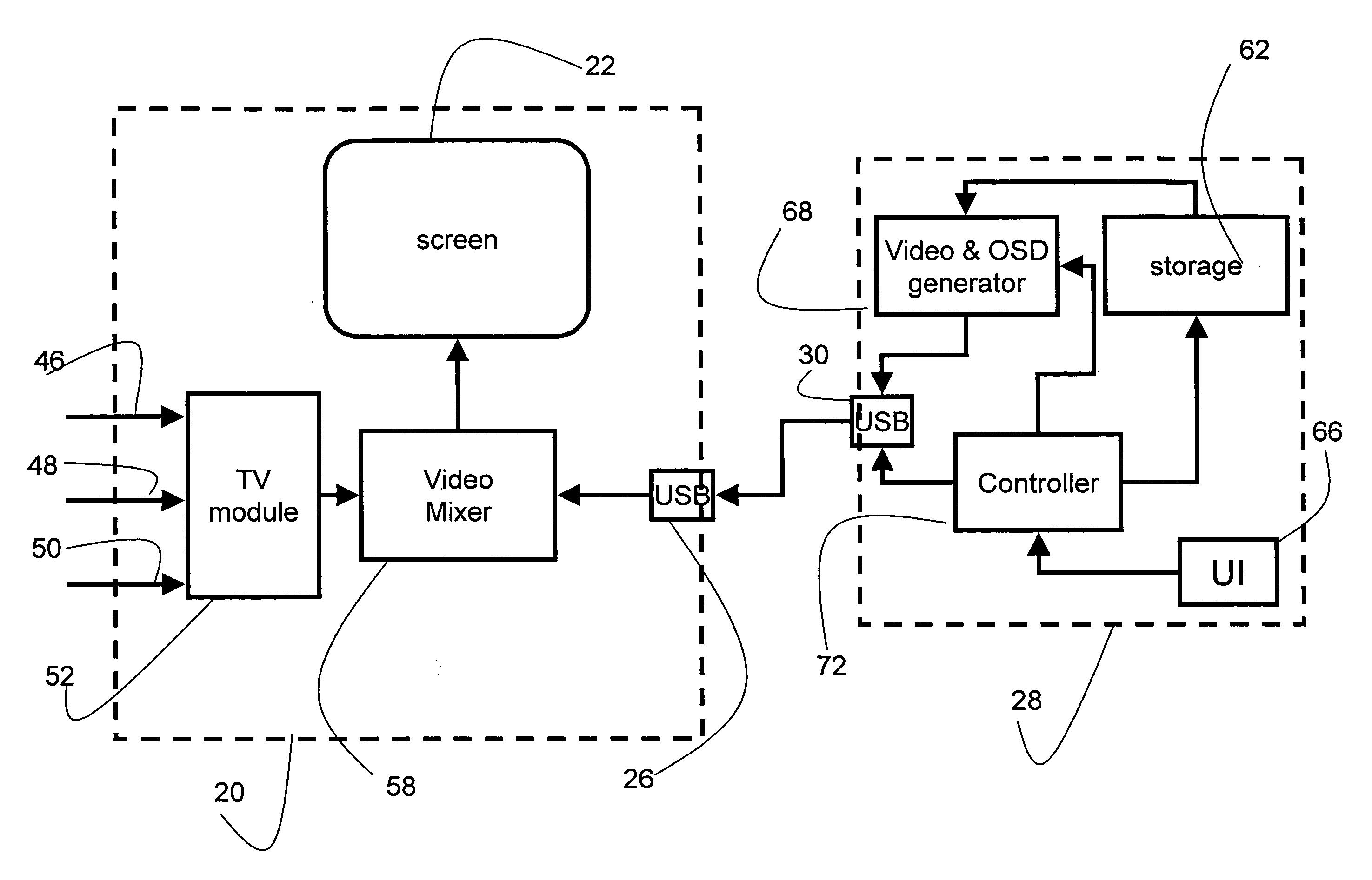 UFD-accomodating multimedia system