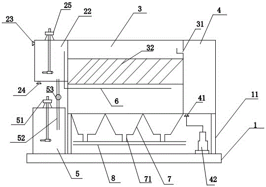 Skid-mounted movable coagulation precipitation device