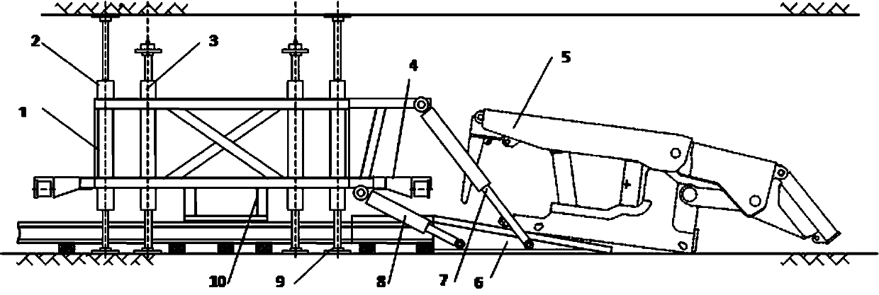 A rail loading machine