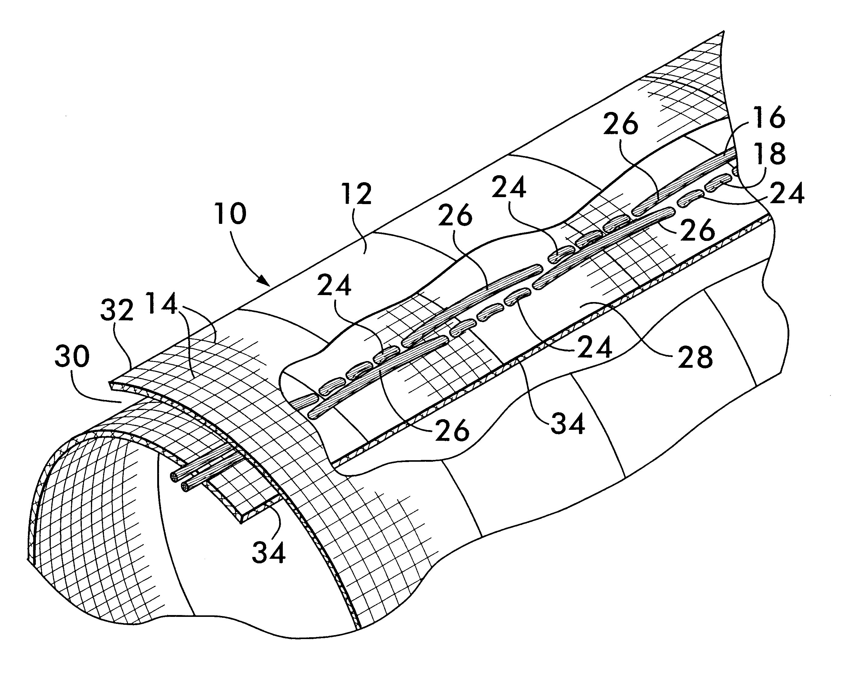 Extendible drain members for grounding RFI/EMI shielding