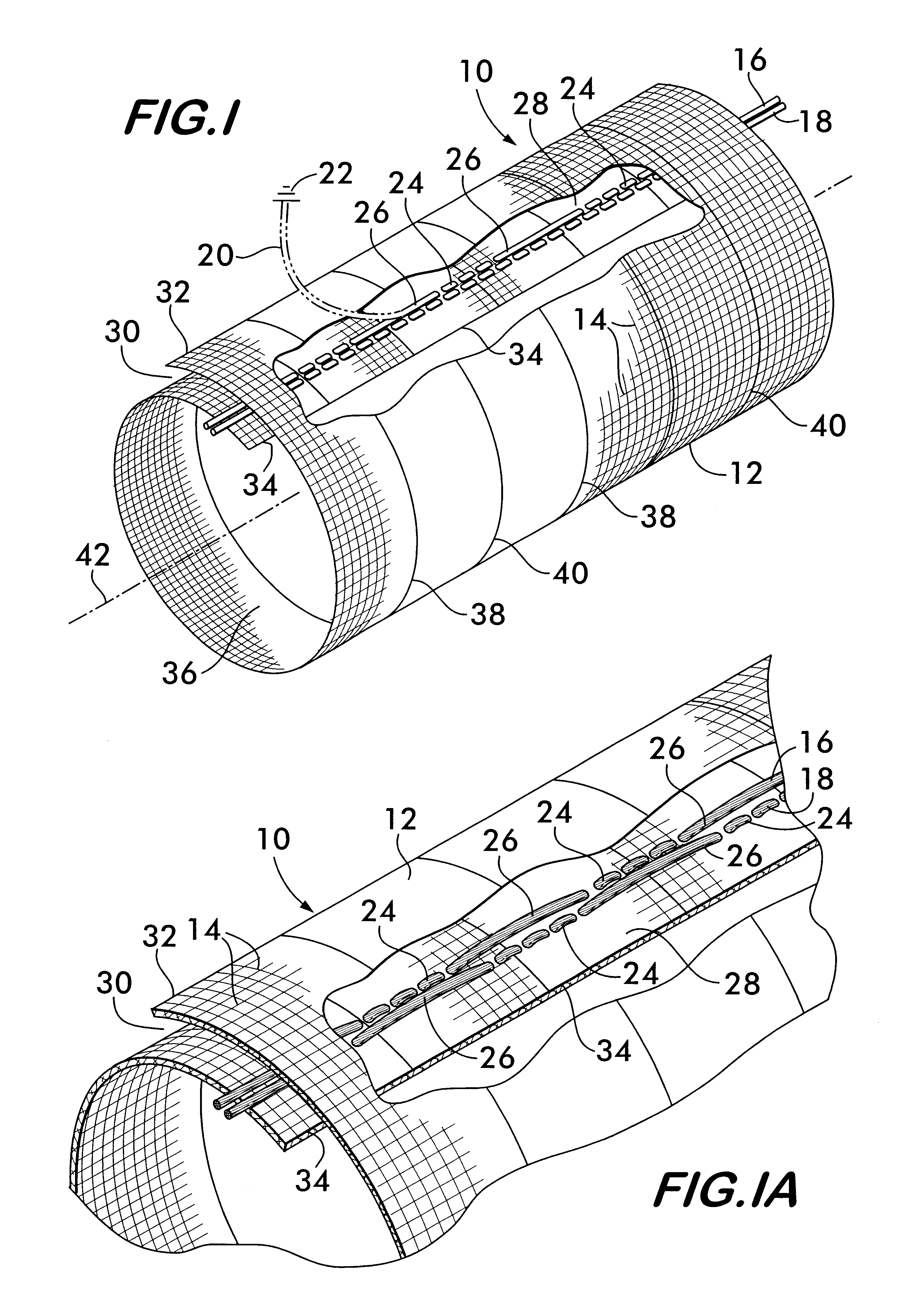 Extendible drain members for grounding RFI/EMI shielding