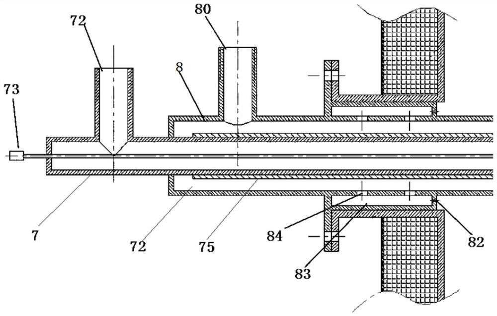 Cooling system and method for high-temperature ammonia spraying denitration air cooling spray gun of coal-fired boiler