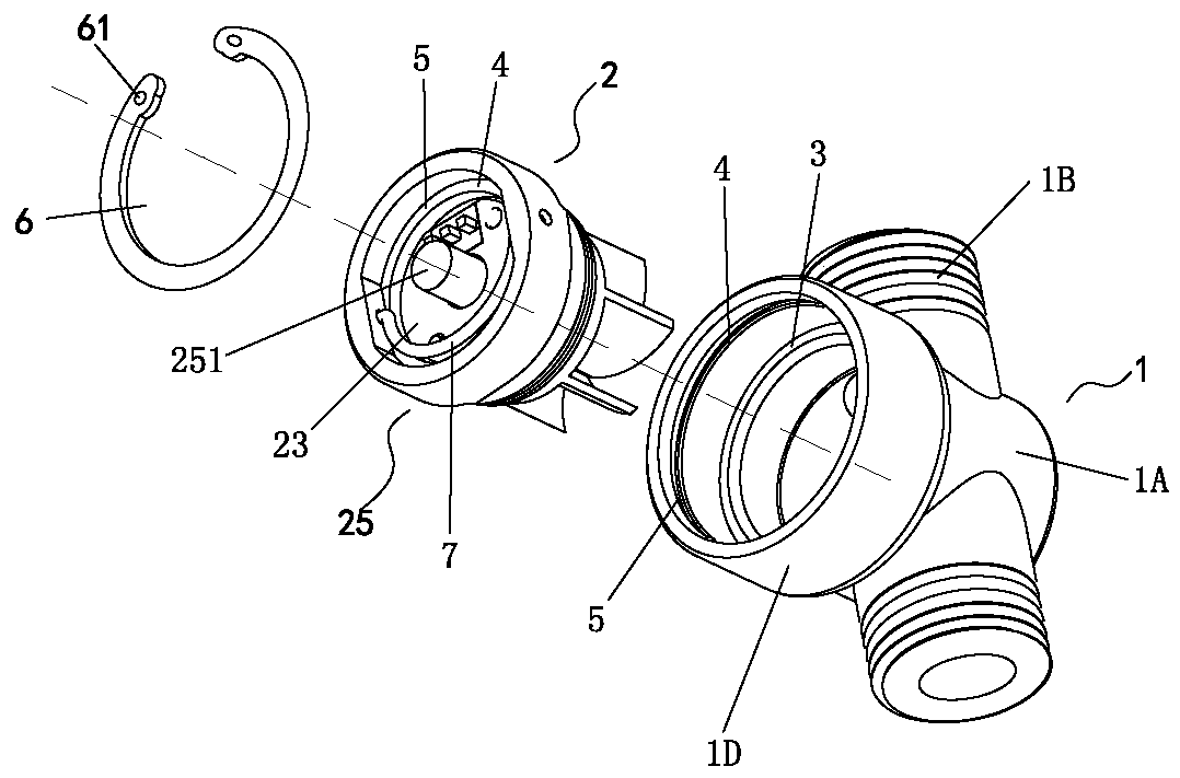 An easily disassembled impeller flow sensor